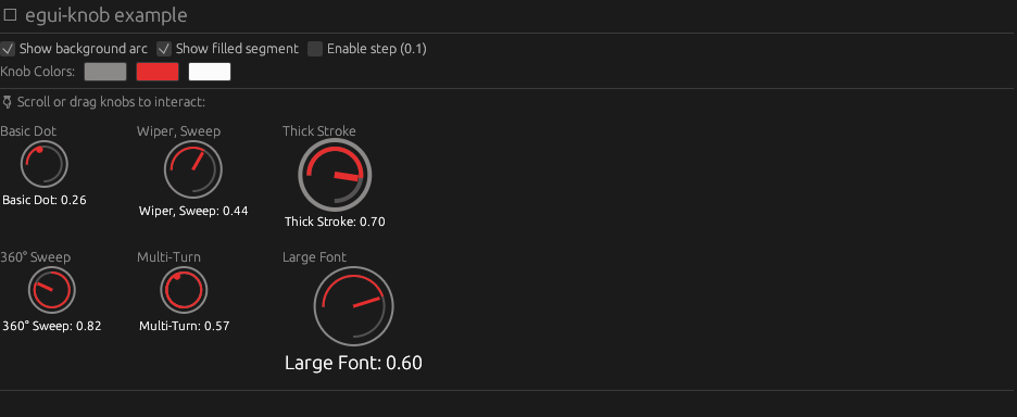 Knob Widget Screenshot